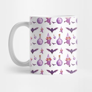 magic halloween purple pattern Mug